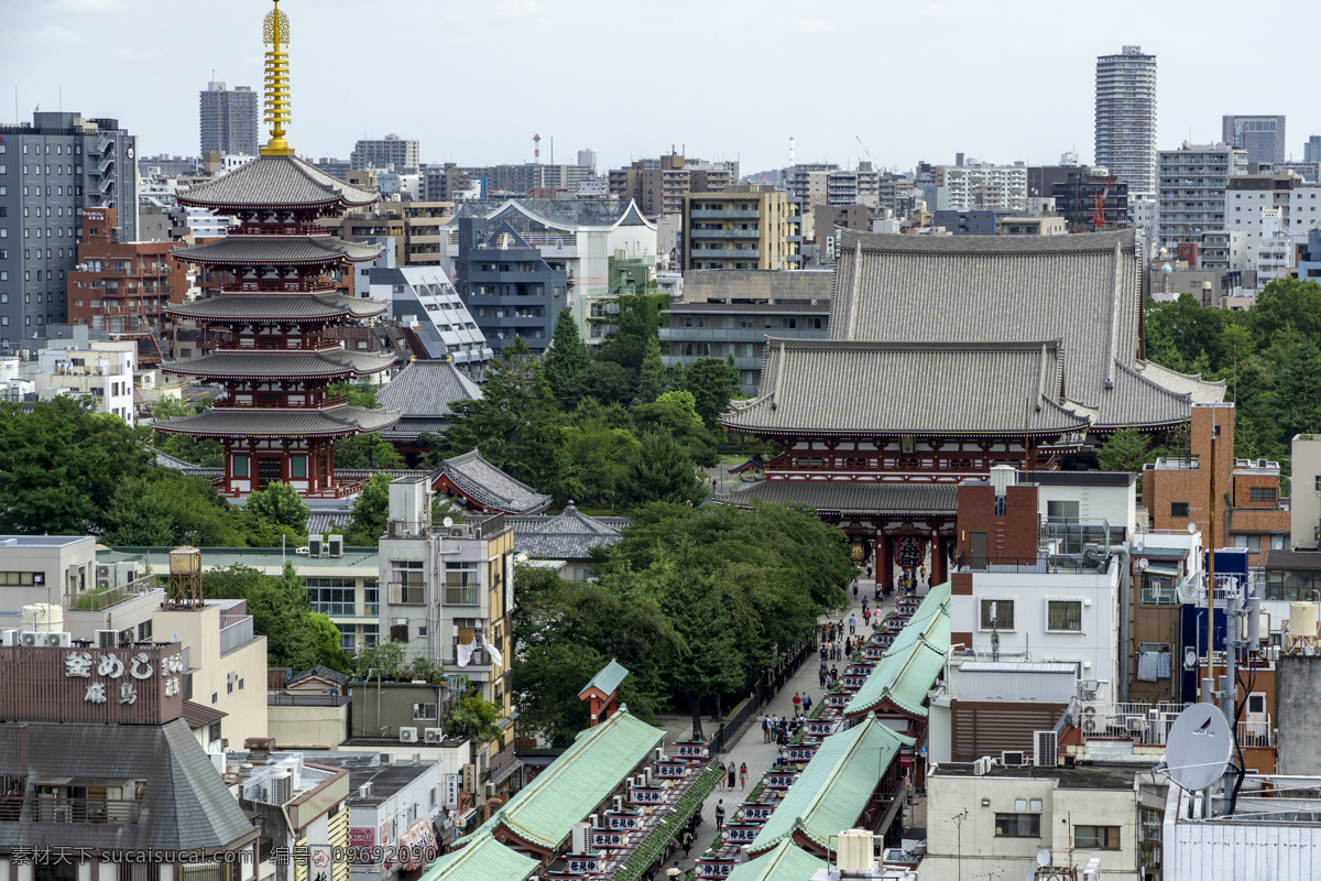 浅草寺 东京 日本 街景 夏天 寺庙 旅游摄影 国外旅游