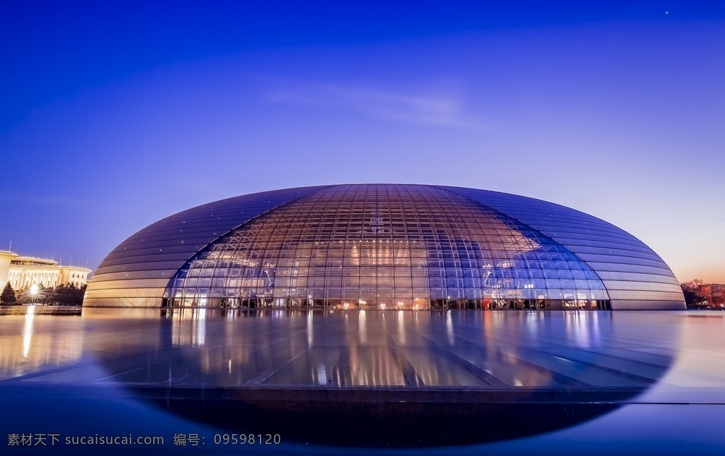 建筑摄影 大剧院 北京 城市风光 国家大剧院 建筑园林