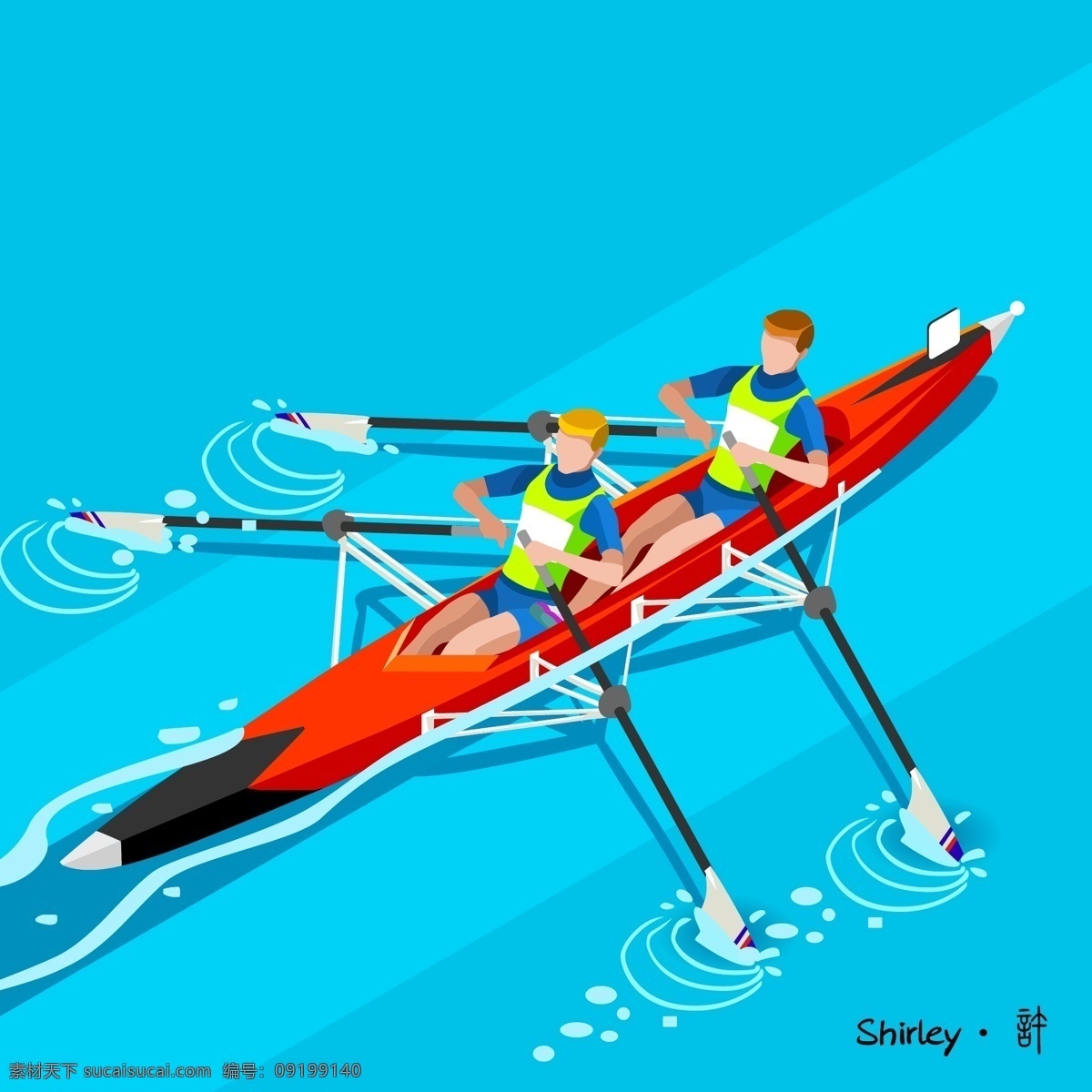 体育 项目 皮划艇 矢量 文化艺术 体育运动