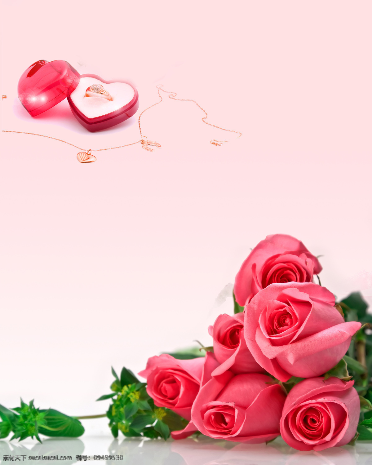 唯一的爱 室内 移门 创意 画 家装模型 模型素材 移门画 玫瑰花朵 戒指 项链 效果图