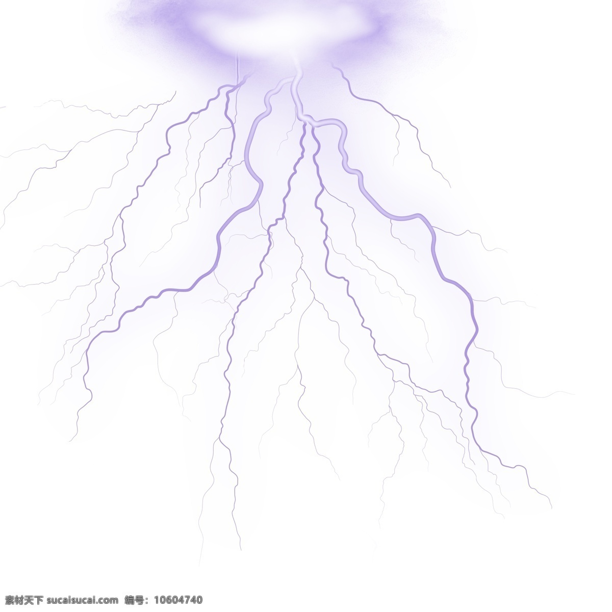 紫色 强烈 枝杈 闪电 光源 逼真强烈闪电 闪电png 闪电psd 闪电设计 电流