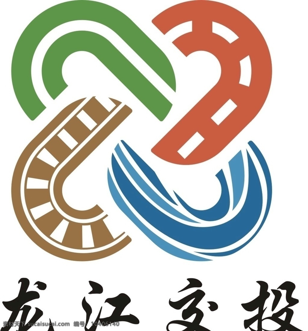 龙江交投 龙江 交投 logo 标志 道路 交通 指挥 矢量 线稿 字体 logo设计