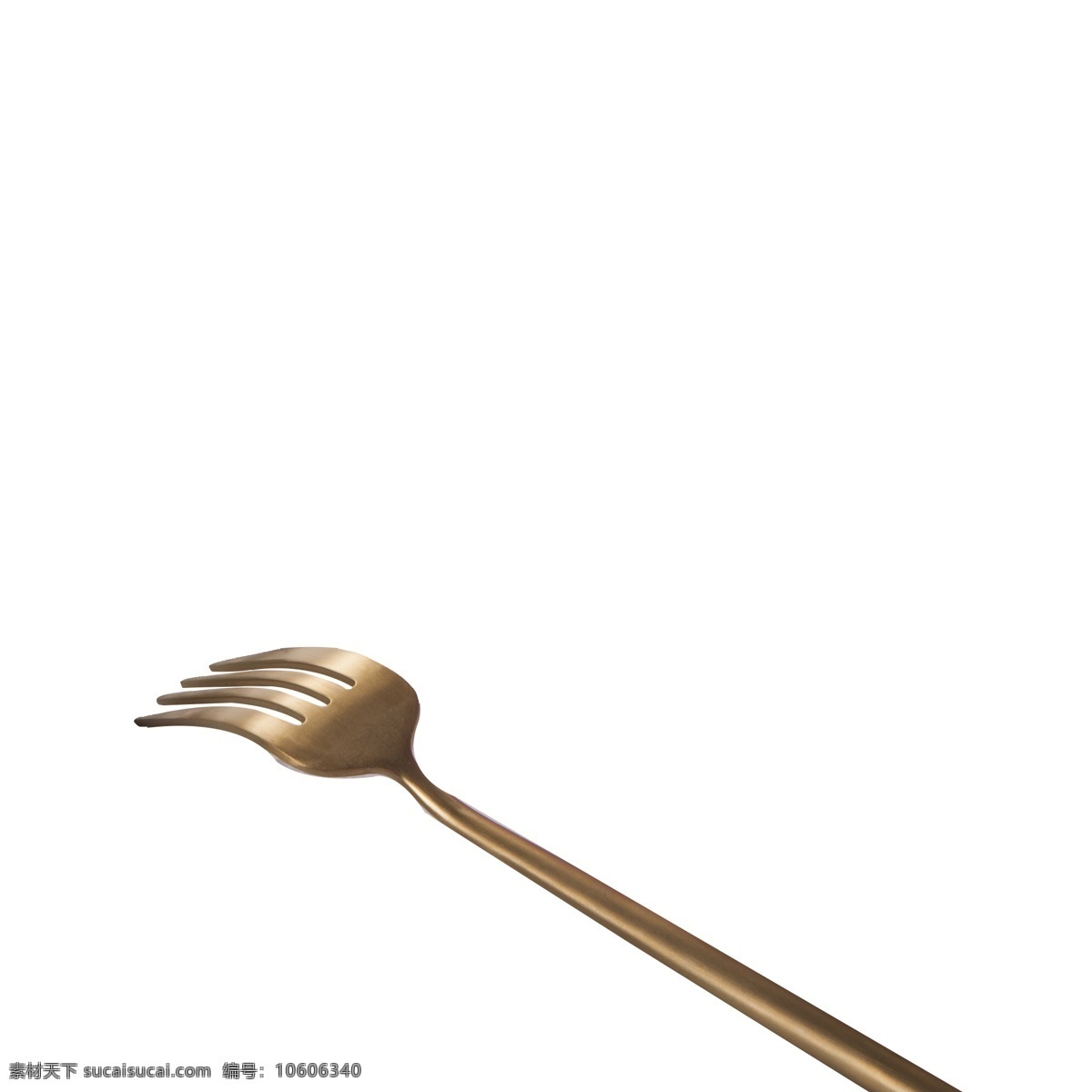 铜 色 金属 叉子 免 扣 图 搅拌咖啡 吃 下午 差 刀叉的 西餐餐具 金属叉子