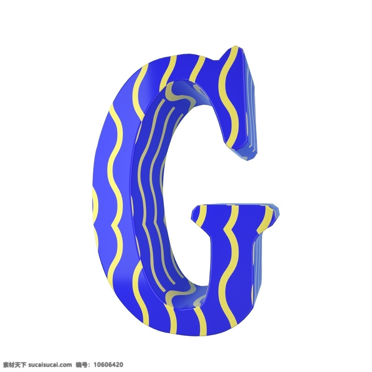 c4d 孟菲斯 风格 立体 字母 g 装饰 3d 孟菲斯风格 黄色 蓝色 创意字母 平面海报配图 电商淘宝装饰 字母g
