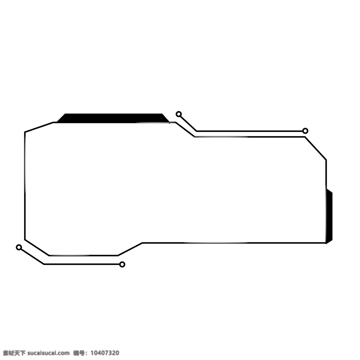 商务办公 科技 感 对话框 不规则 多边形 炫酷 简约 黑色 免扣 科技感 商务 边框 线框 透明 办公 方框