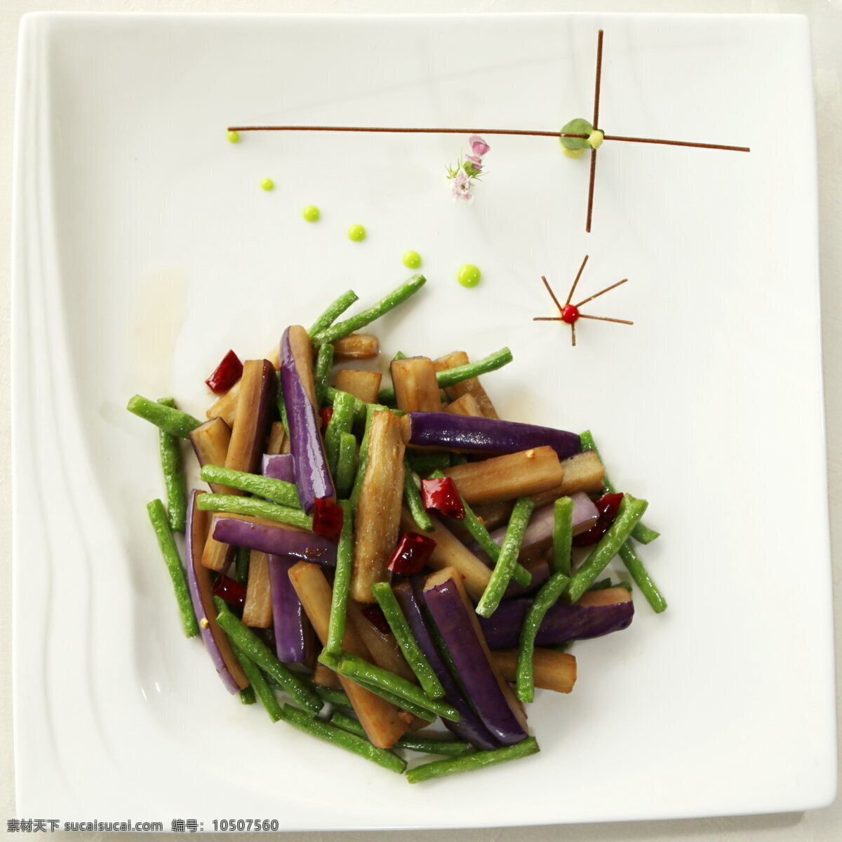 豆角炒茄子 豆角 茄子 美食 餐饮 我的摄影库 海洋生物 生物世界