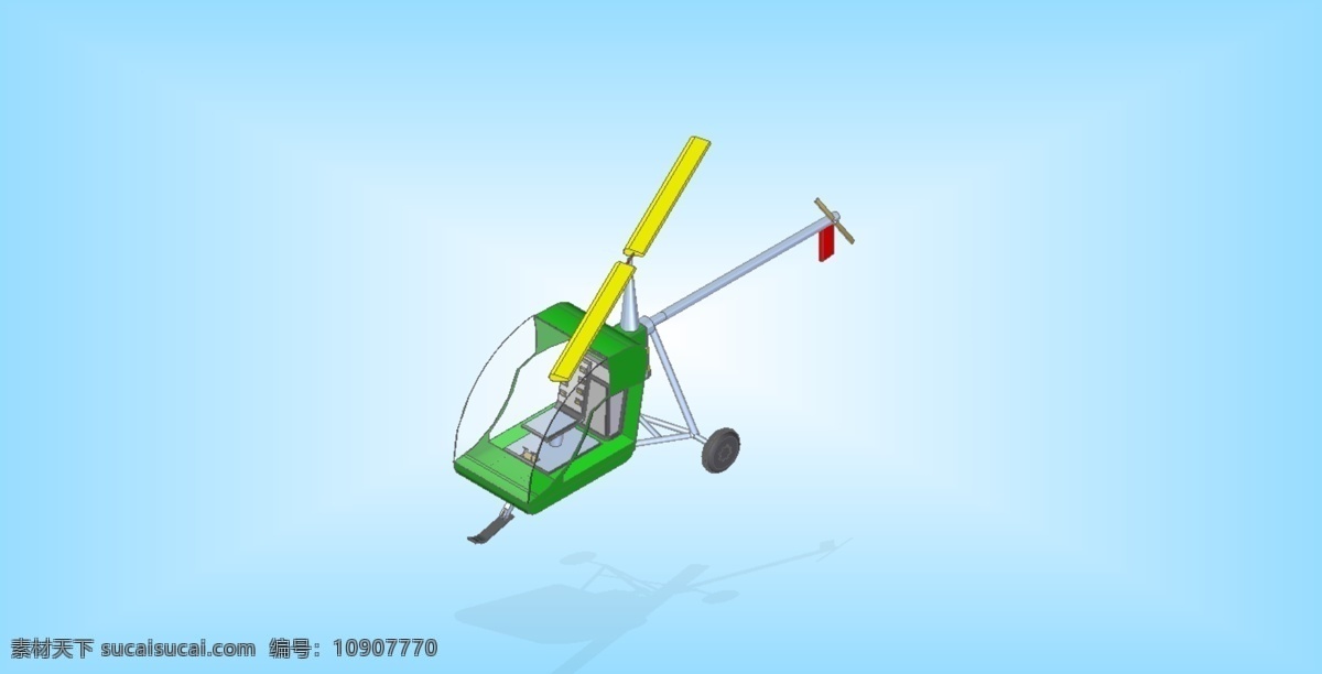直升机 3d模型素材 其他3d模型