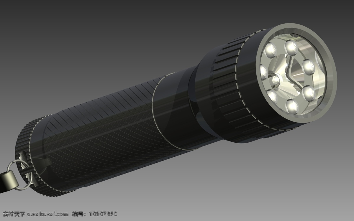 手电筒 led led灯 闪光灯 3d模型素材 电器模型