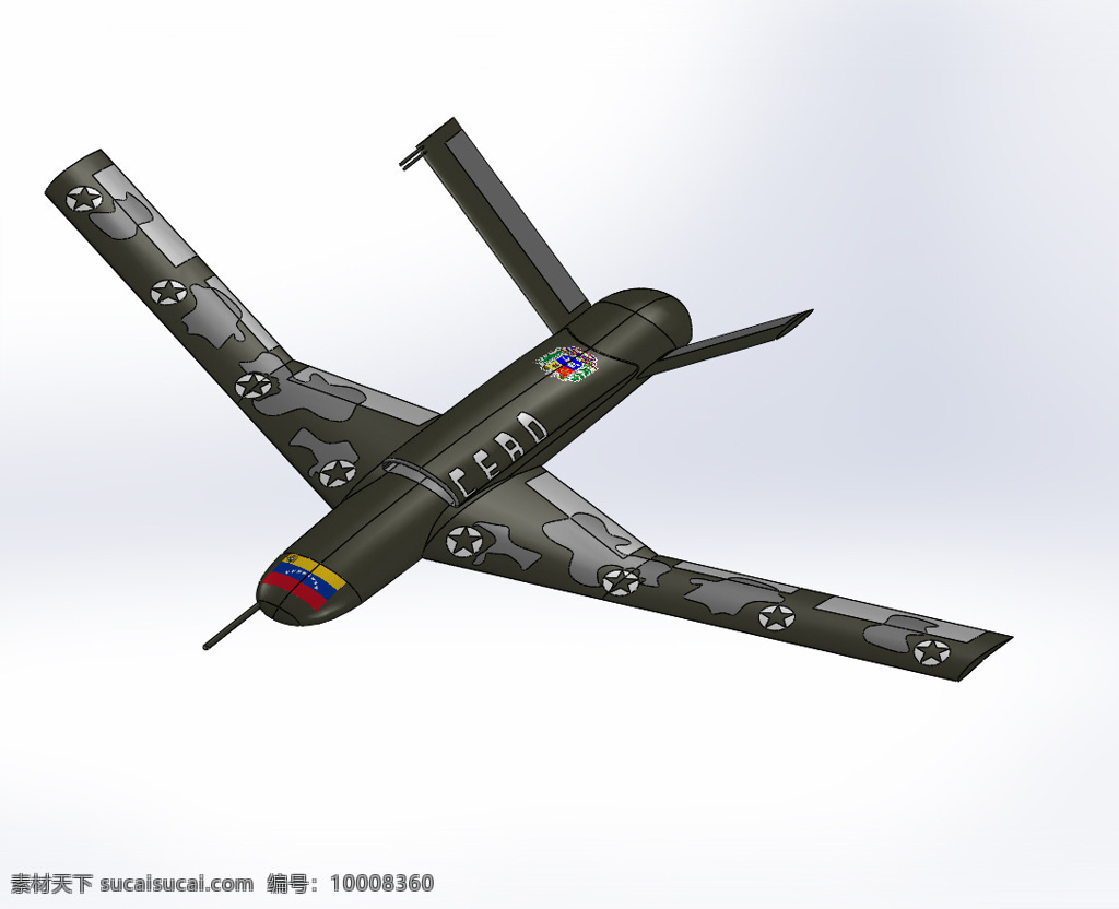 无人 战斗机 高 无人战斗机 3d模型素材 其他3d模型