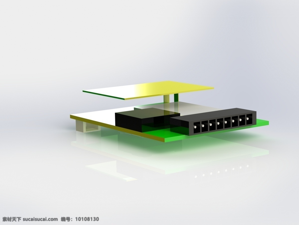 3g 蜂窝 板 gps 细胞 3d模型素材 其他3d模型