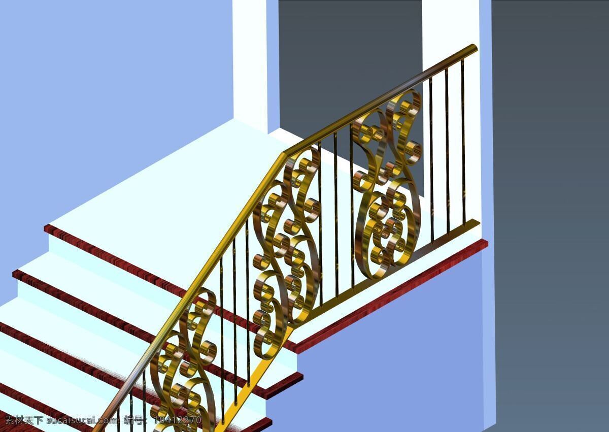 铁艺 楼梯 钢铁 architecturehousehold ferforge 锻造 3d模型素材 建筑模型
