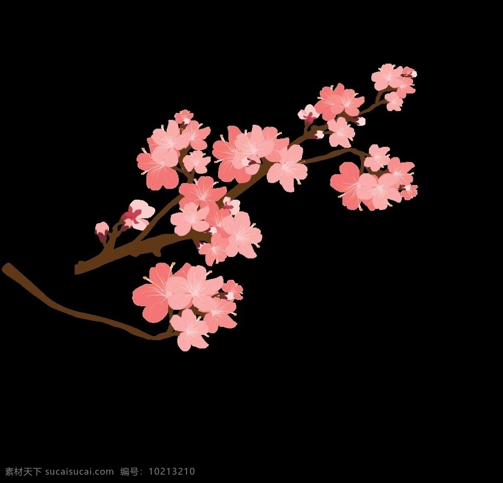 小花 大牌 花卉 小桃花 印花