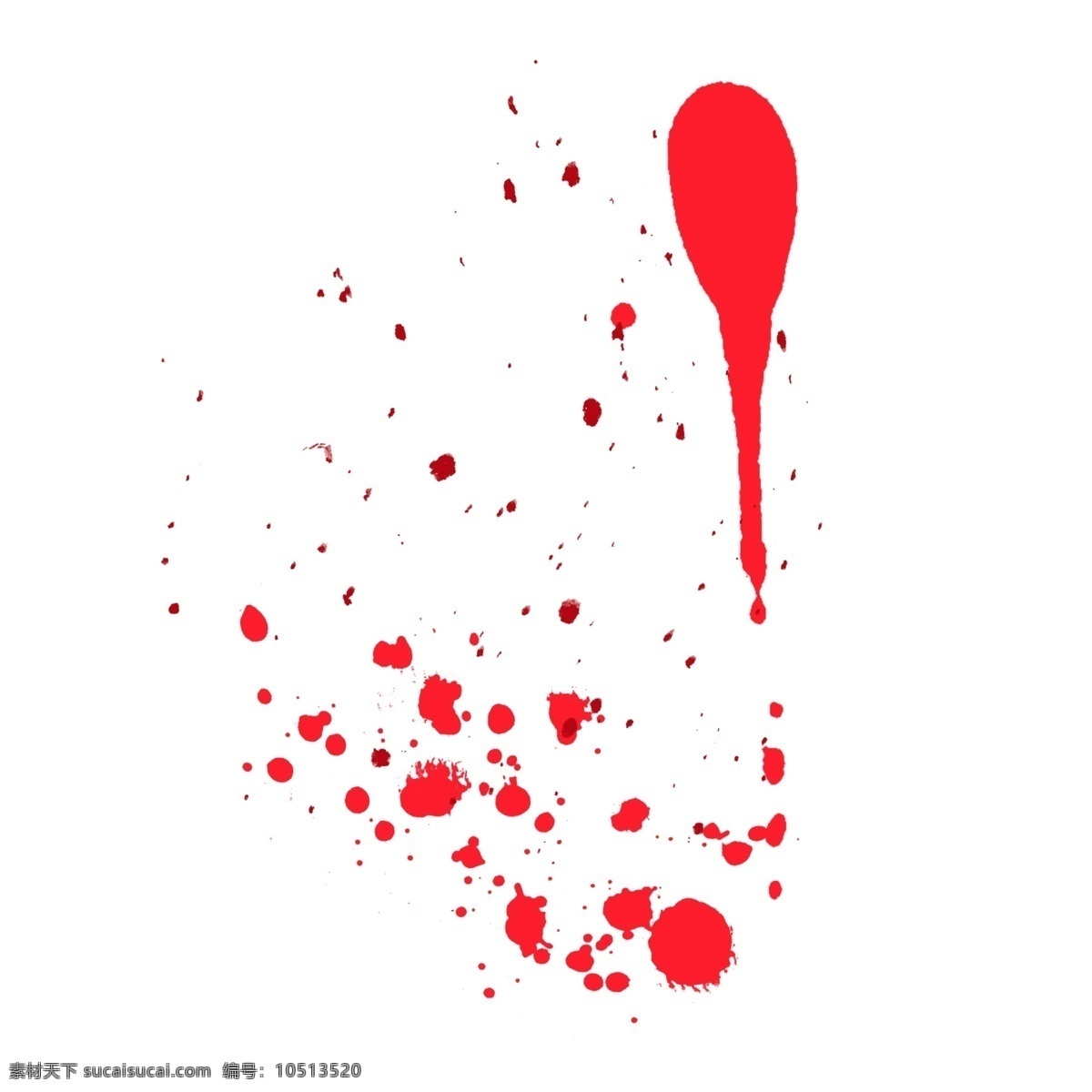 红色 血迹 抽象 效果 元素 泼墨 装饰 血 滴 污渍 载体 血滴 喷溅 血痕 痕迹 笔刷