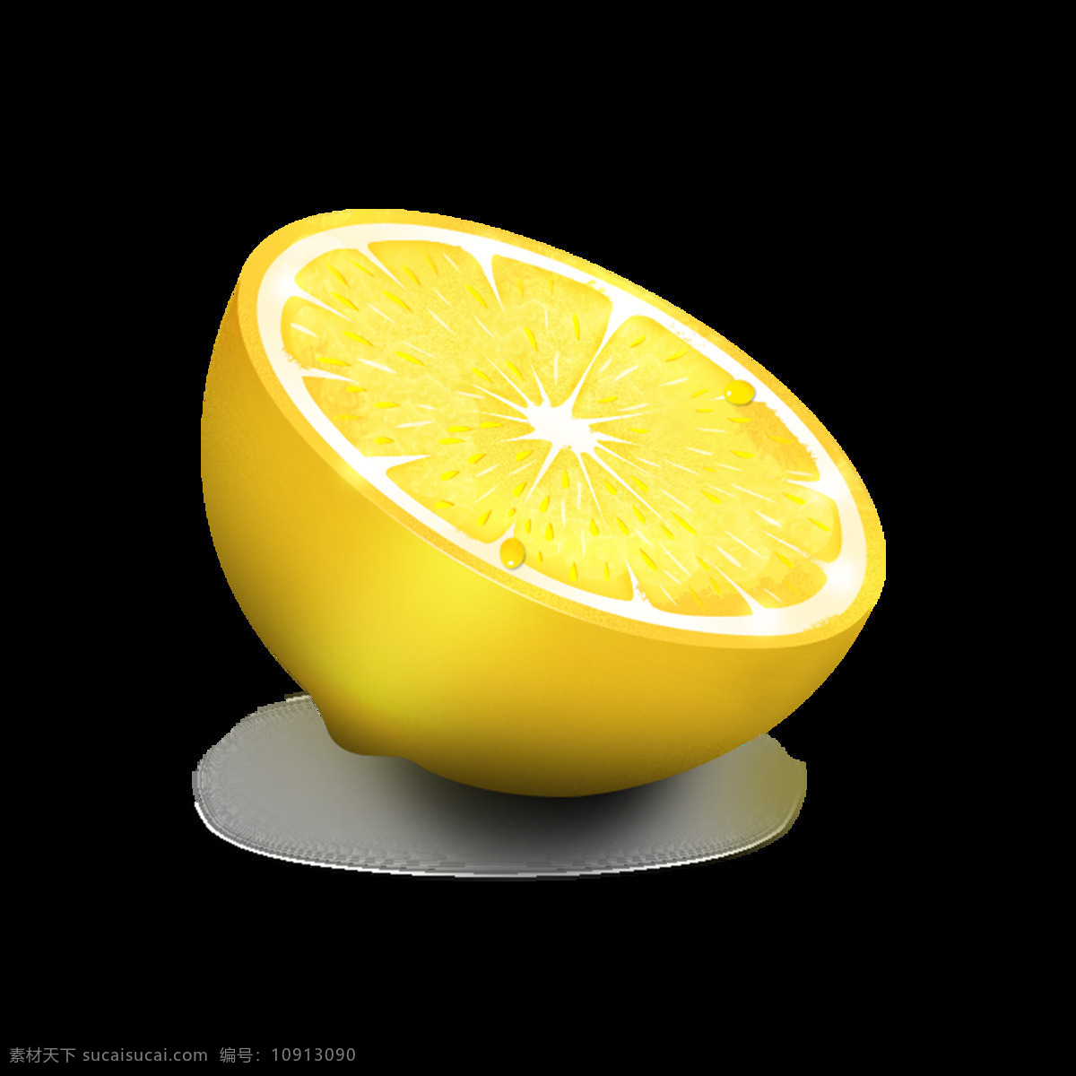 矢量柠檬元素 矢量 柠檬 水果 元素