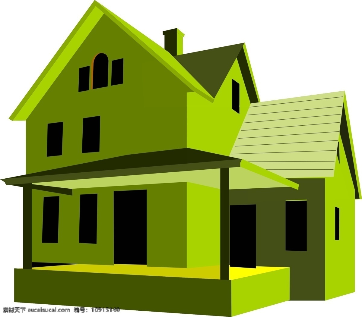 手绘 绿色 木房 子 免 抠 透明 图形 木房子元素 海报 广告 木房子海报图