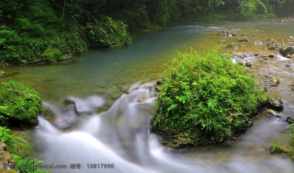 静谧 山间 溪流 美丽 风景 山水 小溪 河流 绿色 森林 自然 自然风景 岩石 山川 自然景观 山水风景