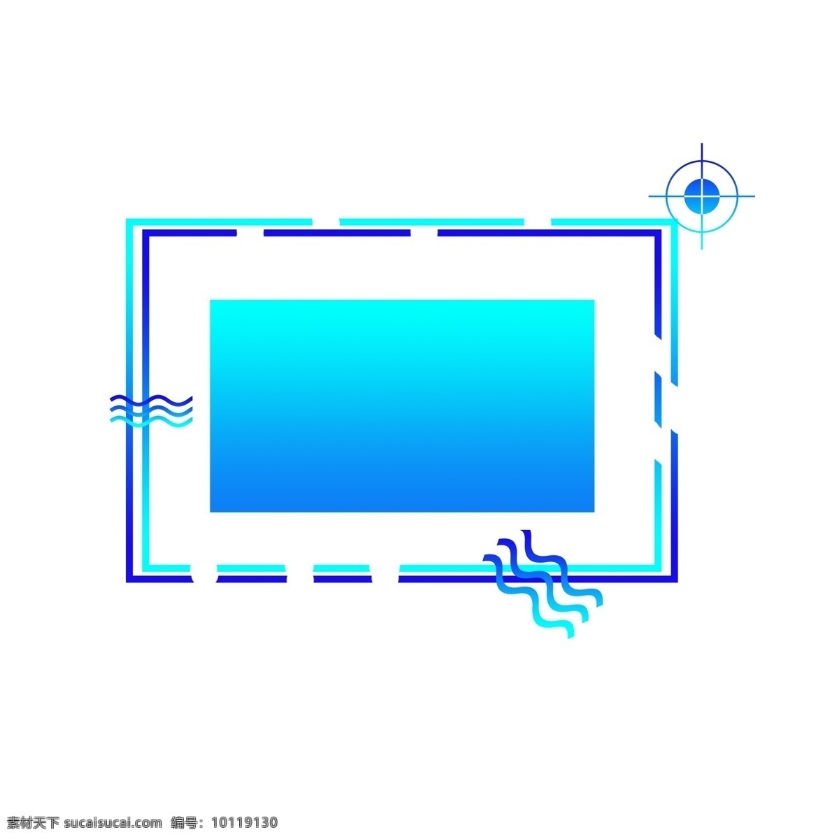 科技 风 蓝色 渐变 边框 商用 科技感 科技风 蓝色渐变 边框素材 可商用