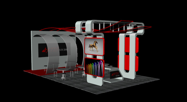 展台设计 工业 建筑 3d模型素材 建筑模型