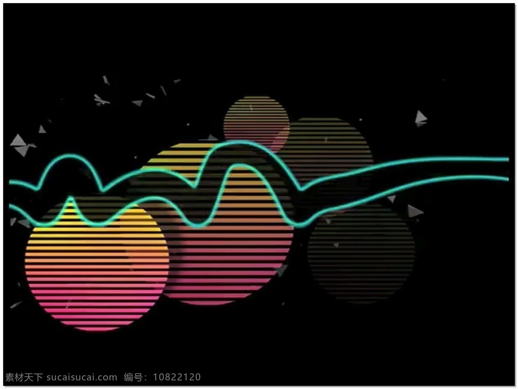 彩色 线条 动态 视频 圆球 星空 视频素材 动态视频素材
