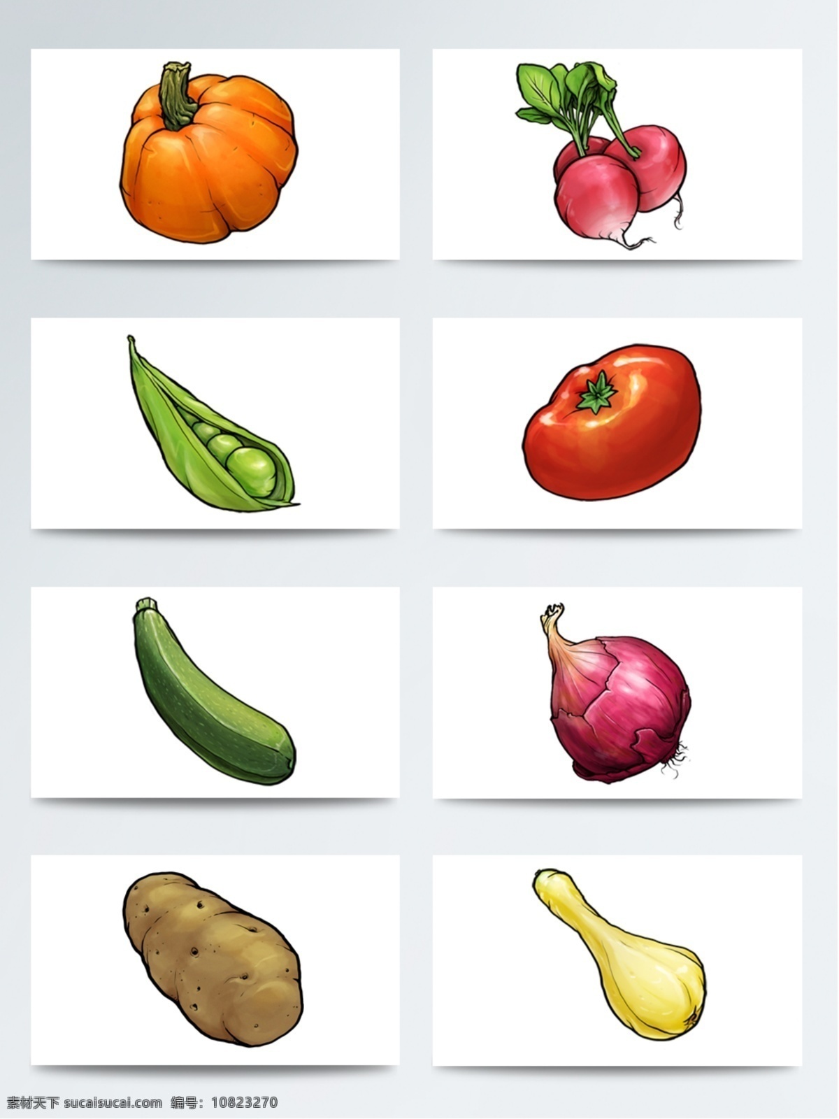 日常 蔬菜 仿真 图标 集合 常见蔬菜 食物 手绘蔬菜图标 蔬菜图标 写实蔬菜