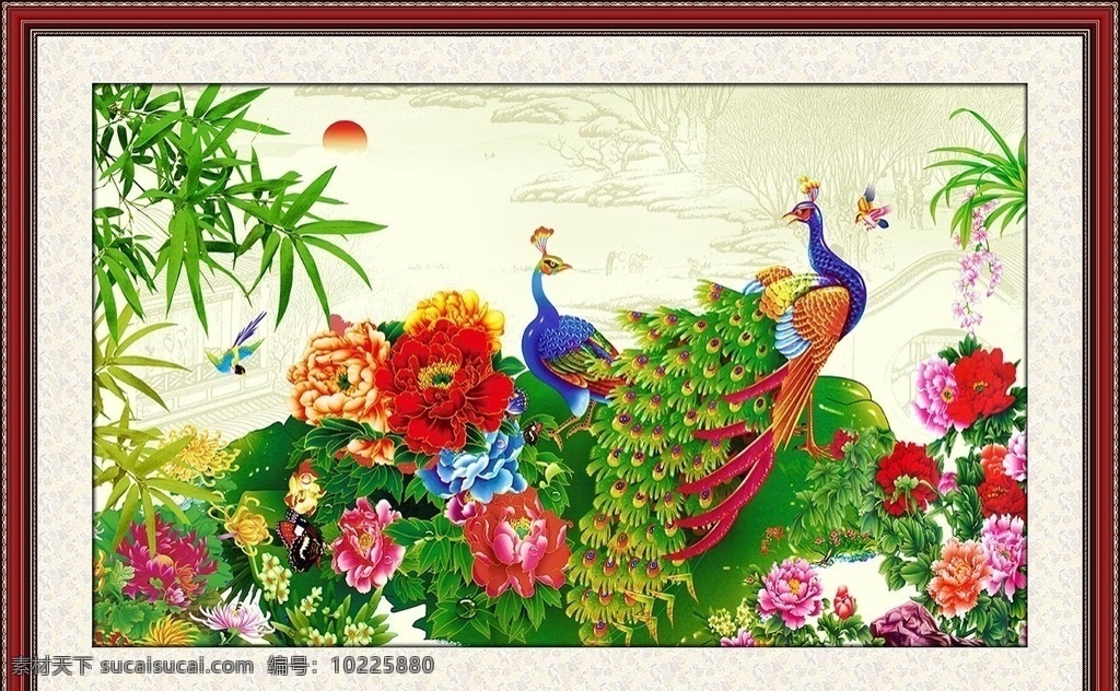 孔雀 孔雀图 孔雀国画 孔雀壁画 孔雀花鸟画 花鸟 花鸟画 花鸟图 花鸟画孔雀 国画 国画孔雀 国画花鸟 国画花鸟画 分层