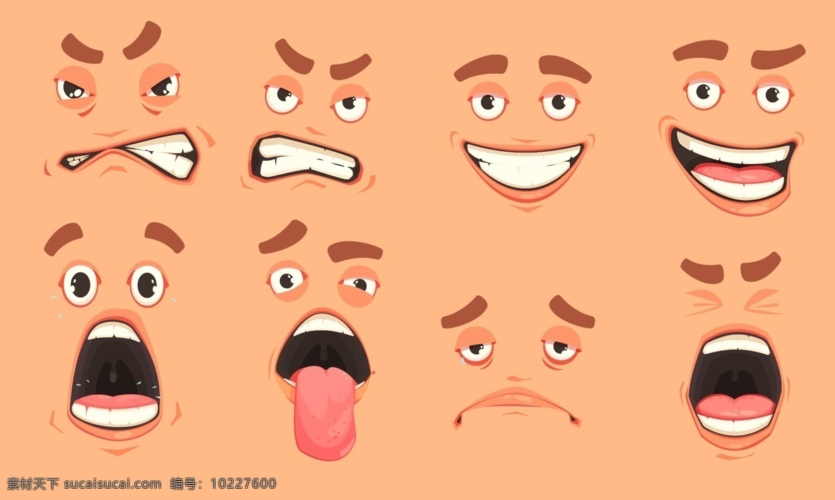 人物表情 表情 嘴 牙齿 人脸 男人 人物 小丑 卡通人物 脸部特写 设计素材 背景图片