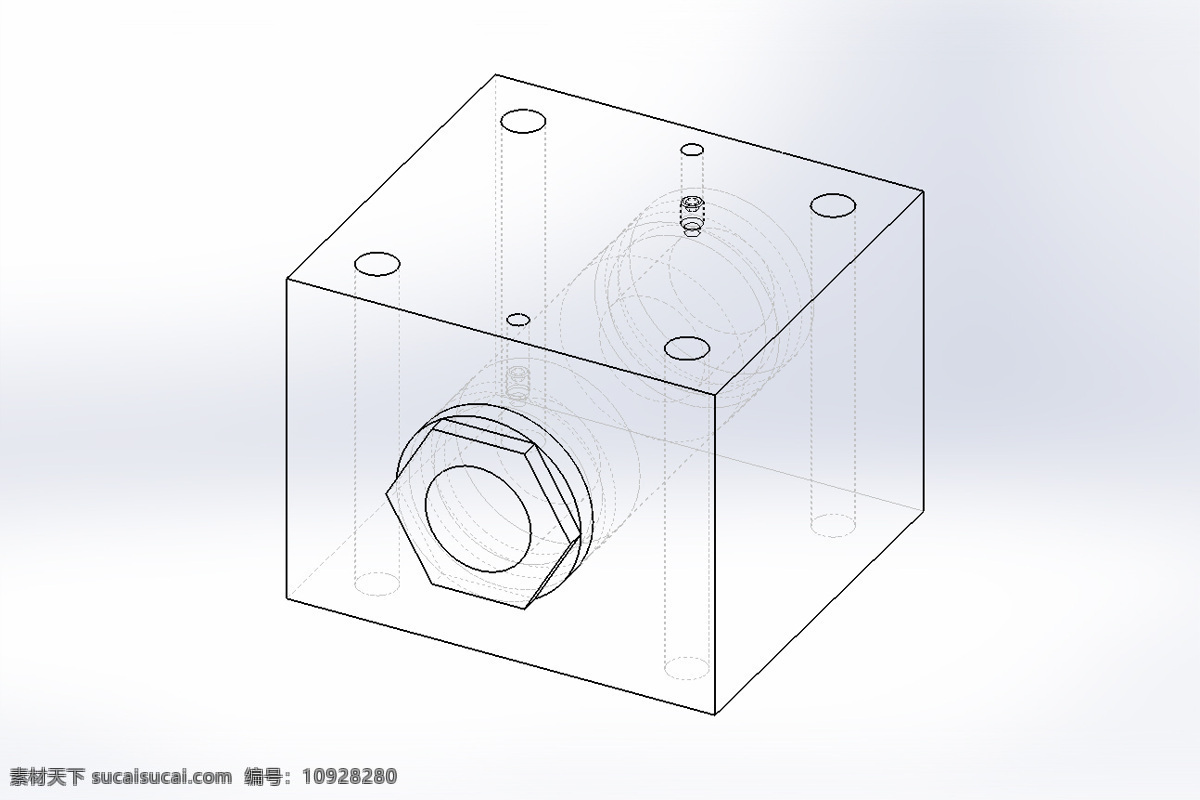 反 隙 螺母 组件 工业设计 机械设计 3d模型素材 建筑模型