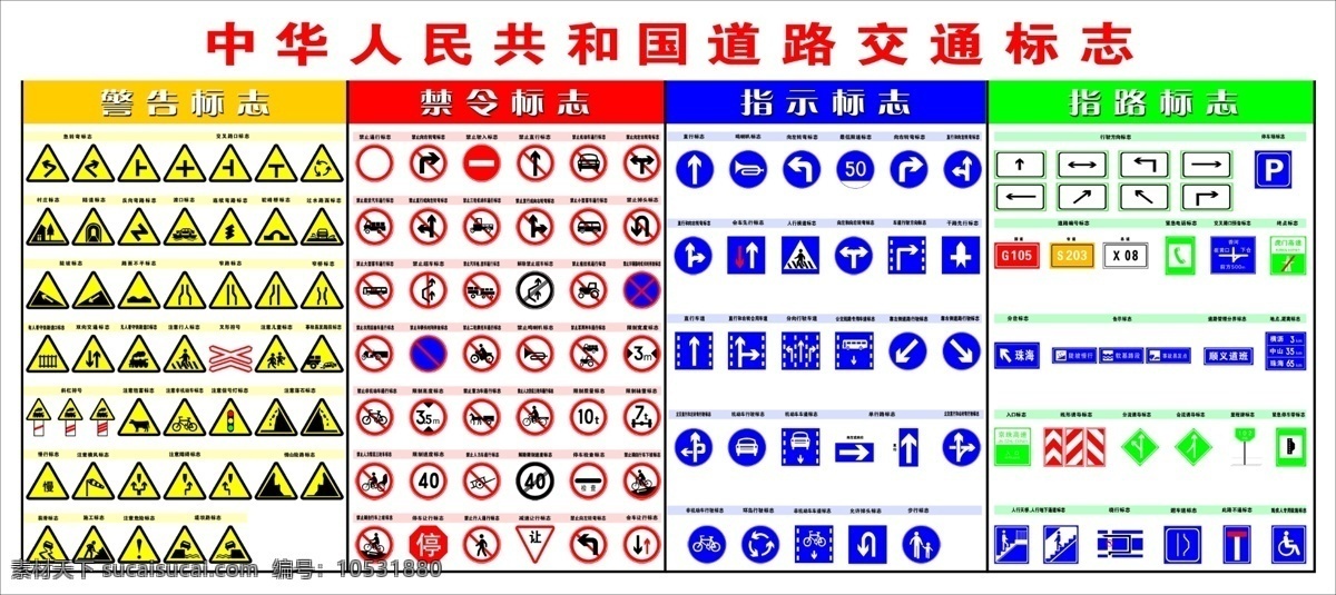 中华人民 共和国 道路交通 标志 交通标志 路标 交通 禁止标志 警示标志 指示标志 分层 源文件