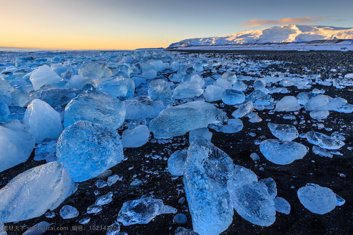 冰岛 冬天 风景