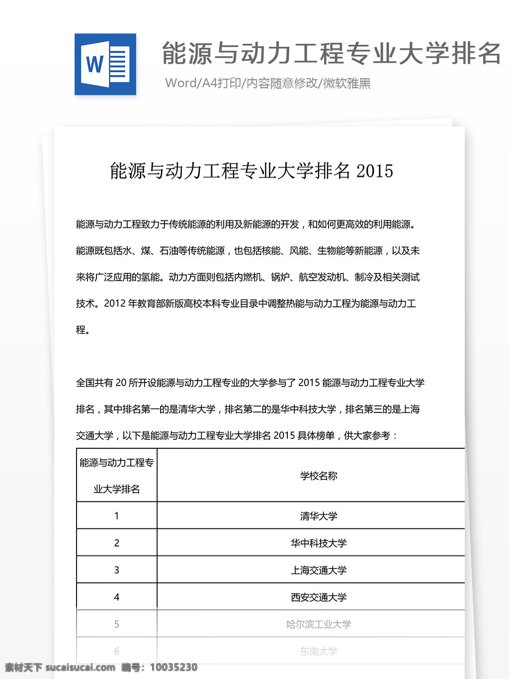 能源 动力 工程 专业 大学 排名 动力工程 能源专业 大学排名 学校名次