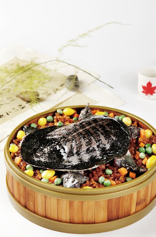 糯米 蒸 甲鱼 糯米蒸甲鱼 美食 传统美食 餐饮美食 高清菜谱用图