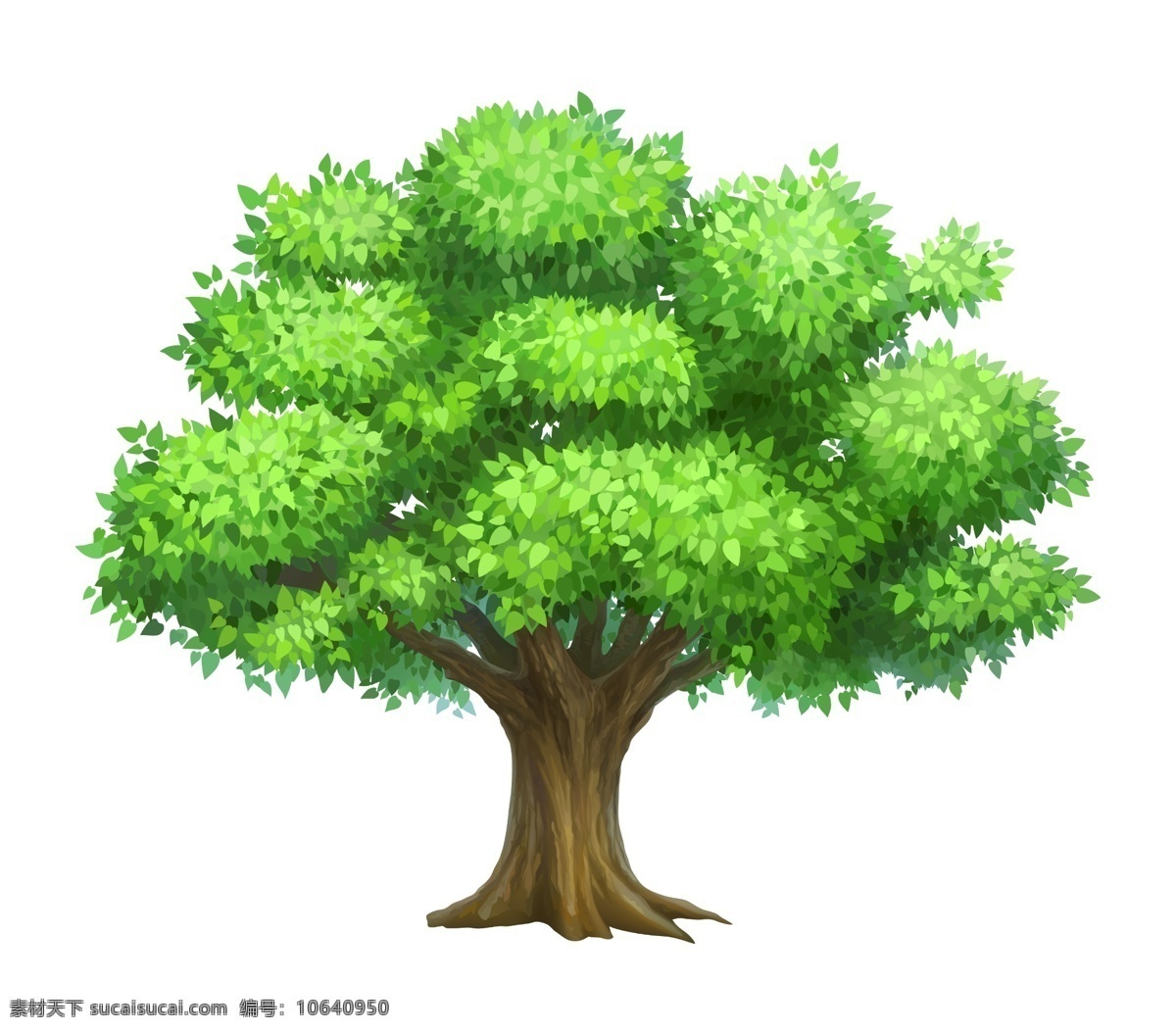 卡通树木 绿色 卡通树 卡通 大树 鼠绘 儿童节 树木 矢量树木 绿色树木 卡通大树 分层 源文件