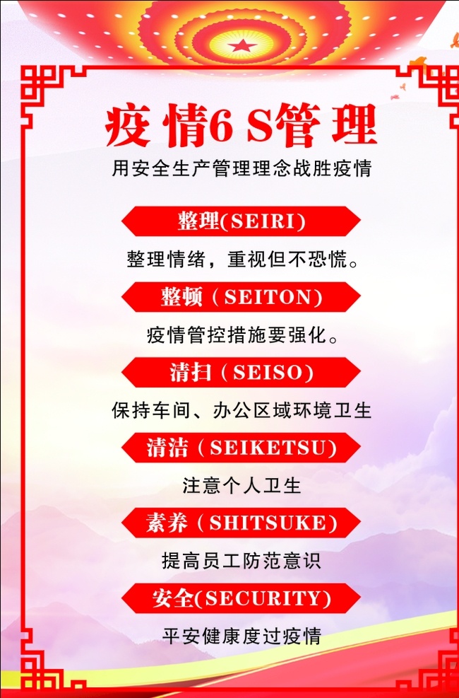 疫情 管理 6s 防疫 勤洗手