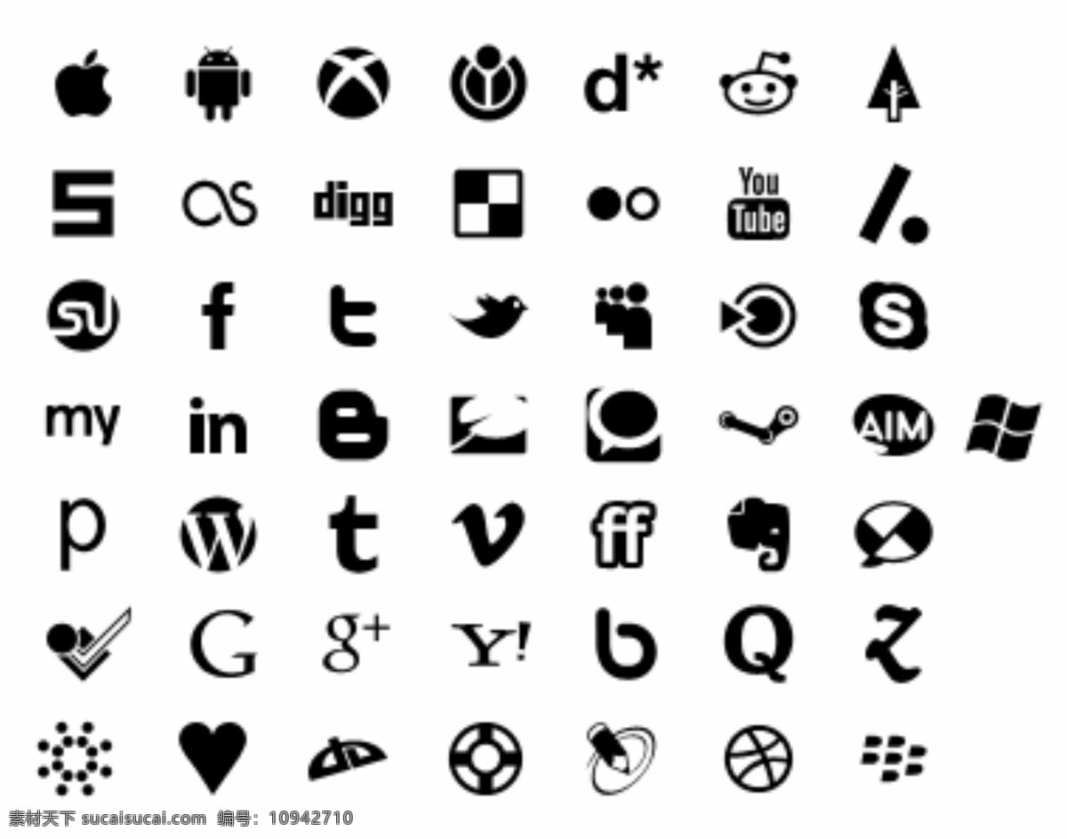 社交 微软 logo 大全 社交logo 微软logo iphone android logo大全 分层