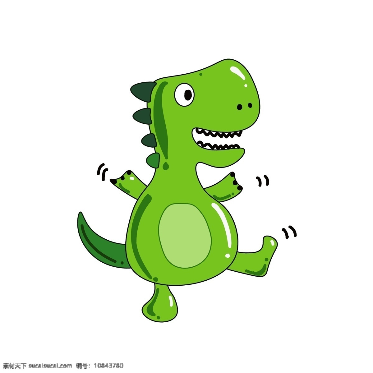 跳舞 恐龙 装饰 插画 跳舞的恐龙 绿色的恐龙 可爱的恐龙 玩耍的恐龙 创意恐龙 立体恐龙 卡通恐龙