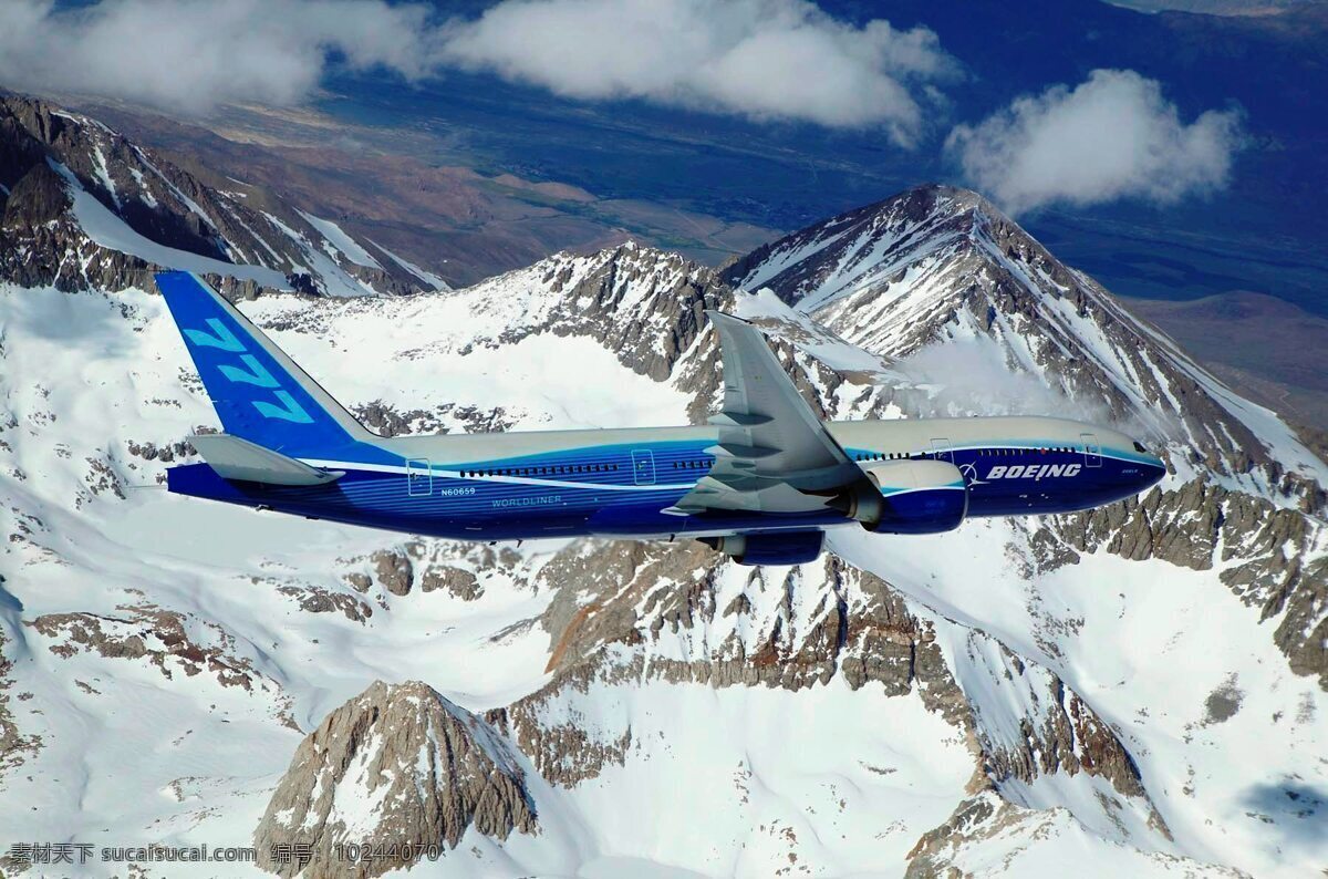 雪山 飞机 客机 直升机 直升飞机 航空飞机 交通工具 飞机图片 现代科技