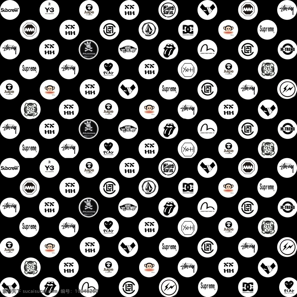 logo 背景 壁纸 标志设计 服装店背景 广告设计模板 嘻哈 潮 牌 模板下载 源文件 psd源文件 logo设计
