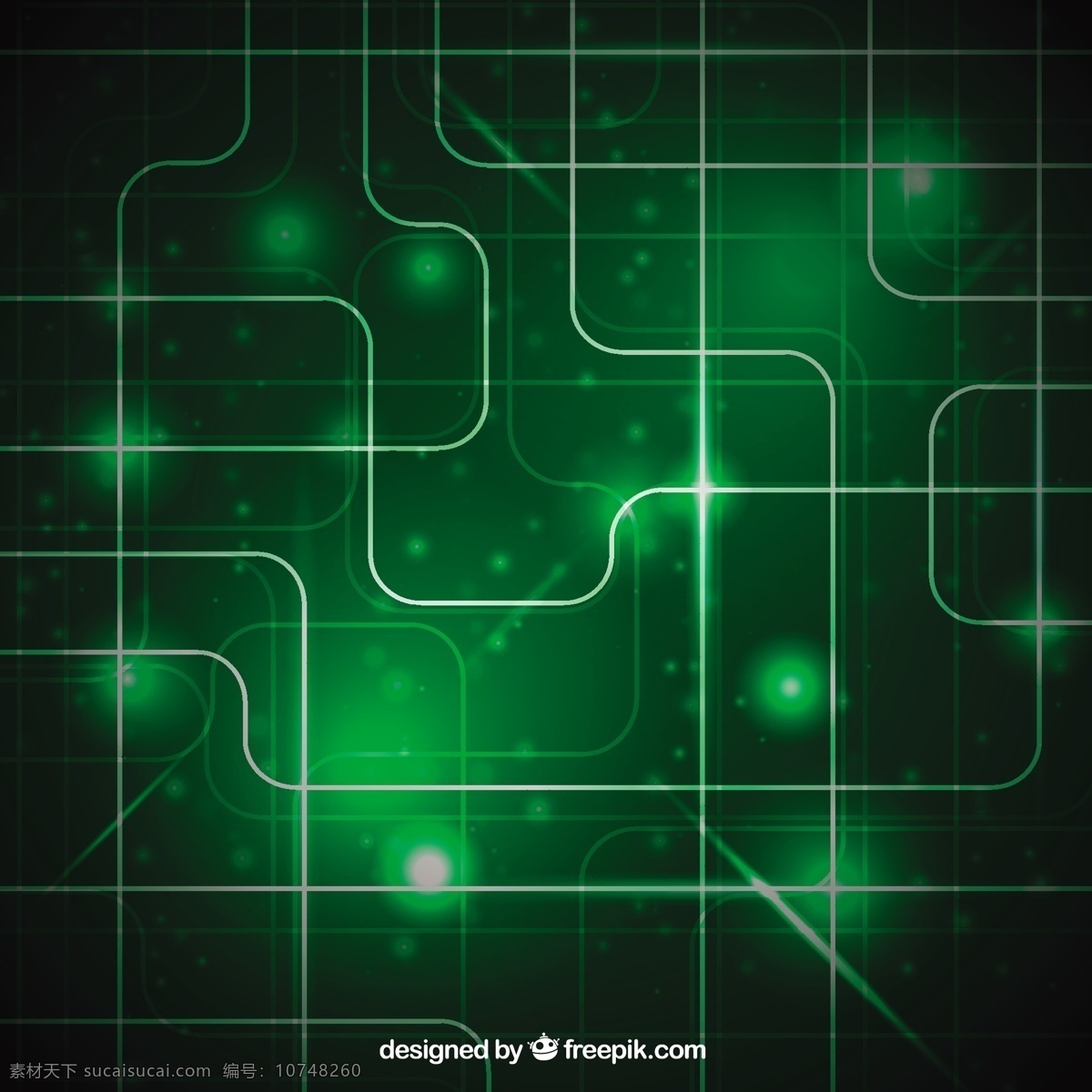 绿色 色调 技术 背景 摘要 线 网络 绿色背景 技术背景 抽象线 计算 黑色