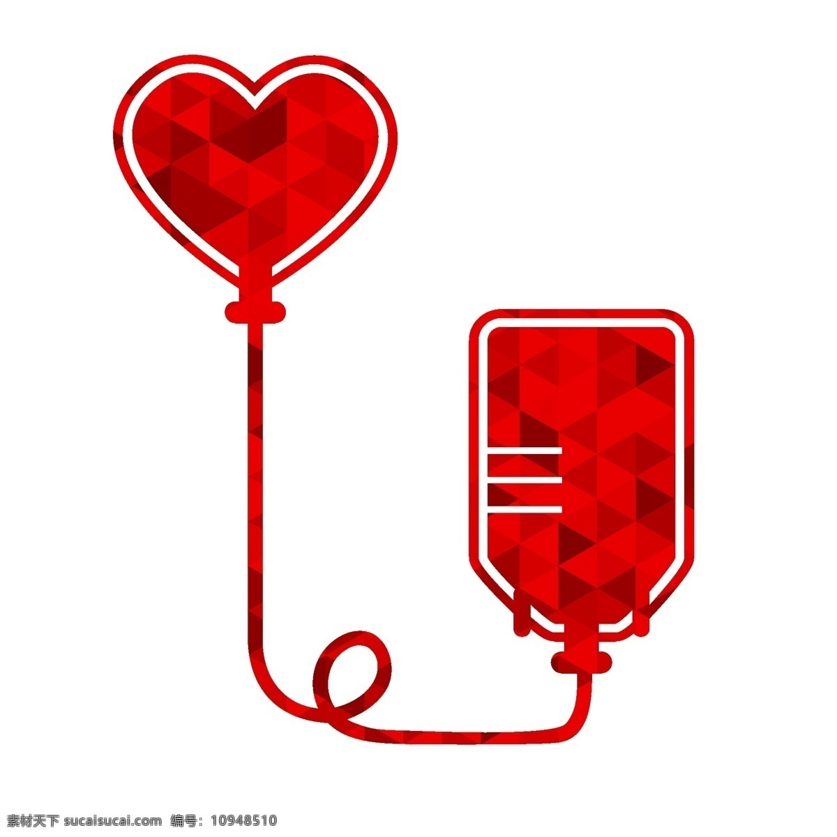 创意 献血 标志 矢量 献血袋 爱心标志 公益 矢量图 白色