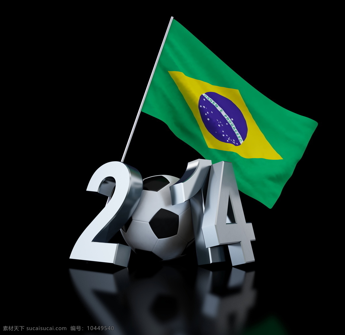 2014 世界杯 宣传海报 巴西 足球 国旗 数字 体育运动 生活百科