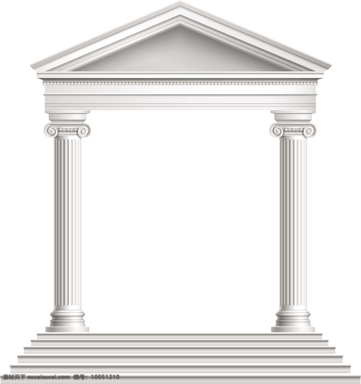 罗马柱 欧式罗马柱 罗马柱矢量 装饰框 欧式框 框