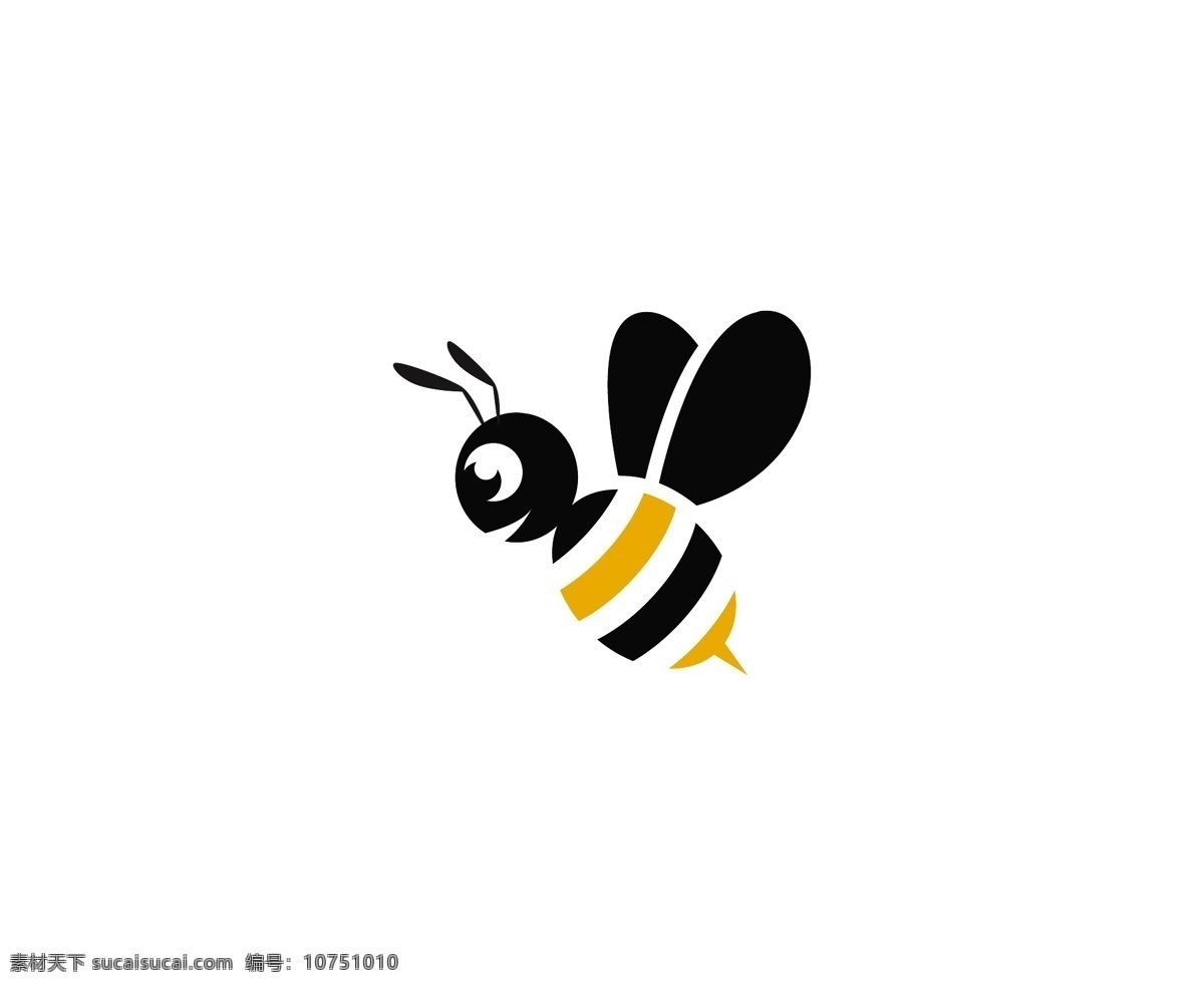 蜜蜂 扁平化 图形 logo 图标 扁平化蜜蜂 蜜蜂图形 icon 蜜蜂矢量 蜜蜂标志 标志图标 其他图标