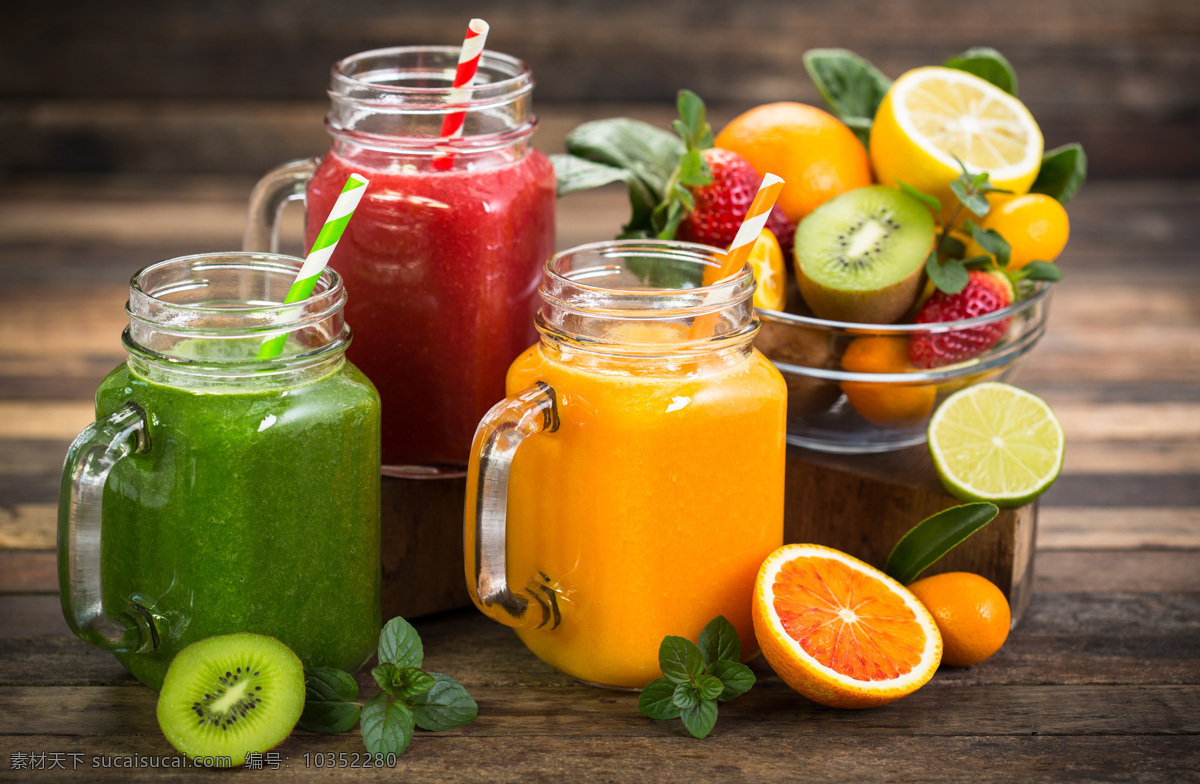 美味 水果 果汁 营养 健康 橙子 猕猴桃 草莓 维生素 餐饮美食 饮料酒水