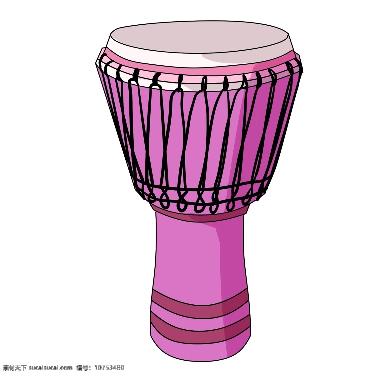 打击乐 乐器 手鼓 插画 演奏器材 紫色音乐乐器 手鼓插画 鼓 打鼓 传统 民族 皮革