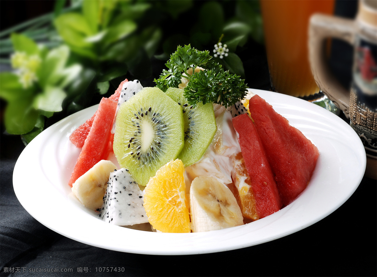 水果沙拉图片 水果沙拉 美食 传统美食 餐饮美食 高清菜谱用图