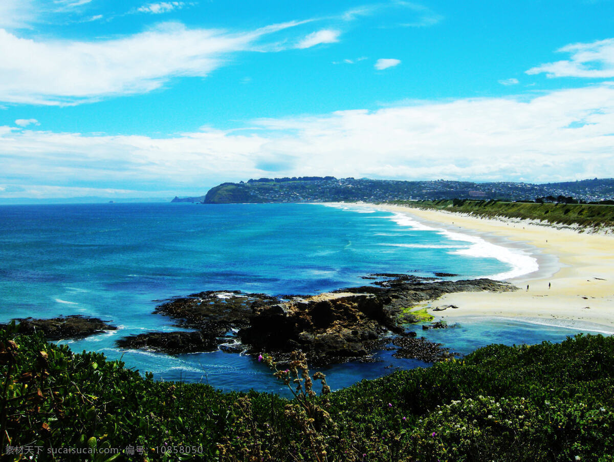 新西兰 南岛 海景st kilda st beach 海滩 海景 新西兰风景 国外旅游 旅游摄影