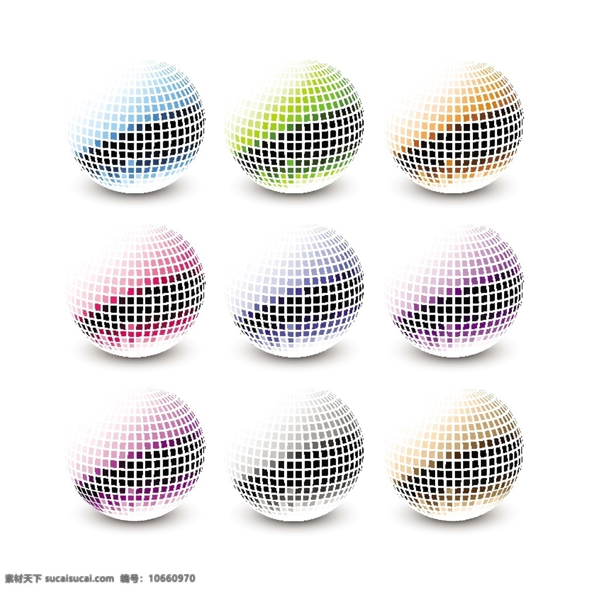 彩色 镜面 球 收藏 抽象 绿色 蓝色 粉红色 多彩 圆 现代 装饰 镶嵌 球面 抽象设计 物体 有光泽 白色