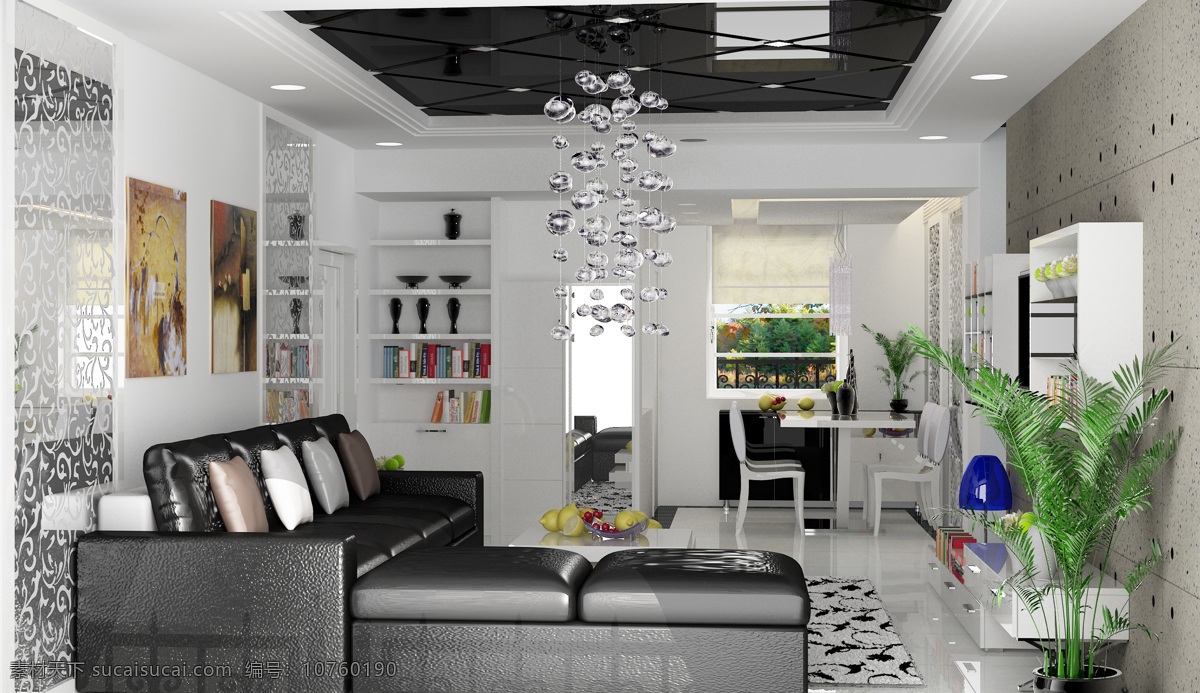 客厅 环境设计 简洁 木纹 时尚 室内设计 大气床 白亮光 橡 黑白调 套房外 家居装饰素材