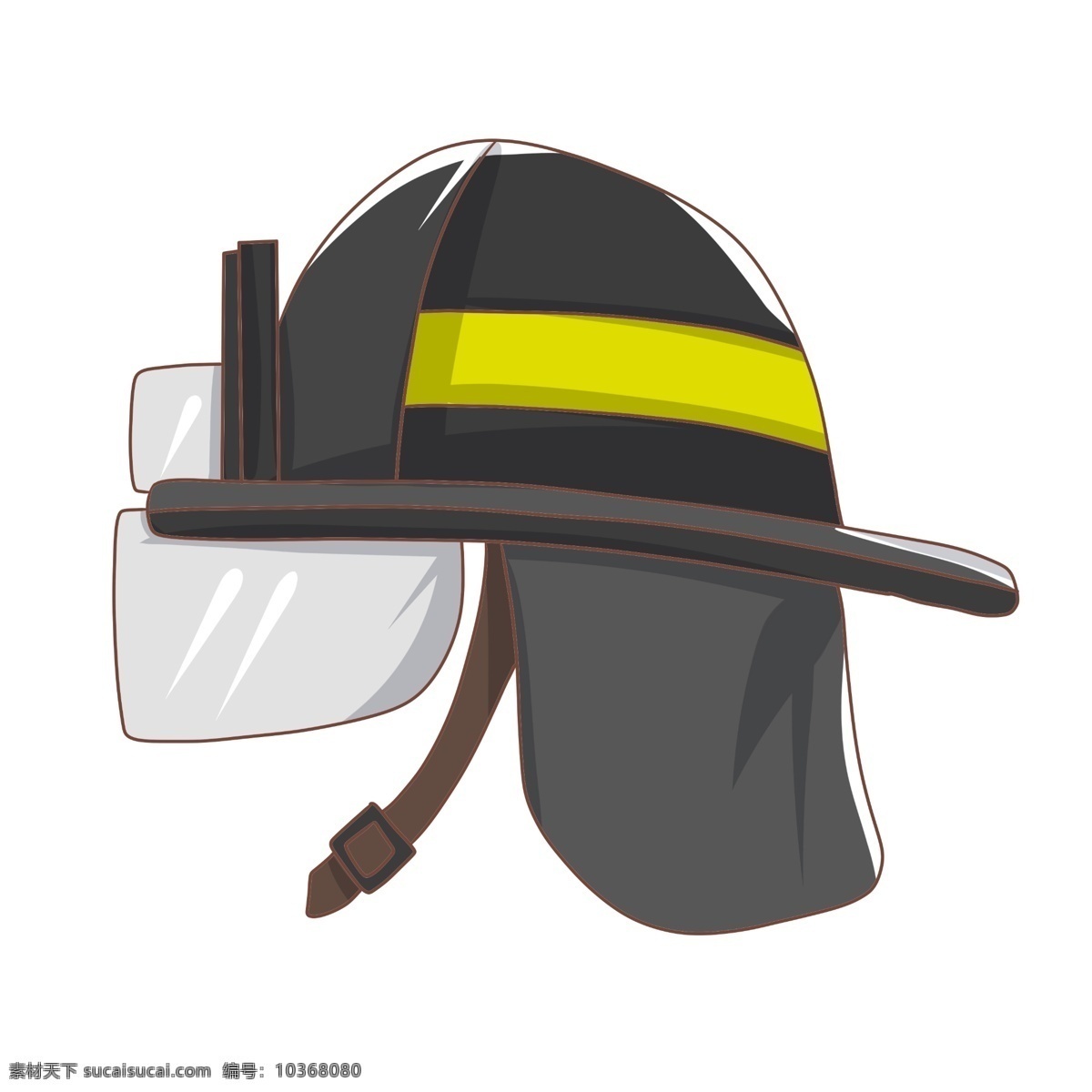 手绘 消防 安全 插画 防毒面具 消防安全工具 面具 头罩 黑色的安全帽 安全帽子 手绘消防工具