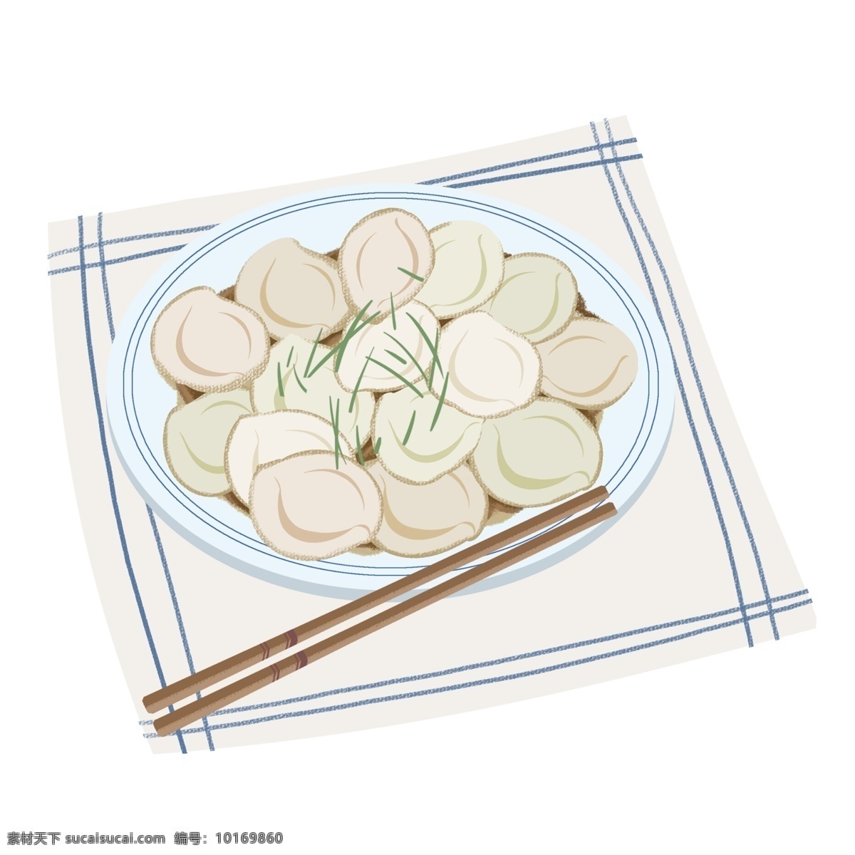 冬至 清香 美味 饺子 插画 美食 食物 中国风 传统 习俗 节气 冬天 面食 节日 筷子 团圆 过年 春节
